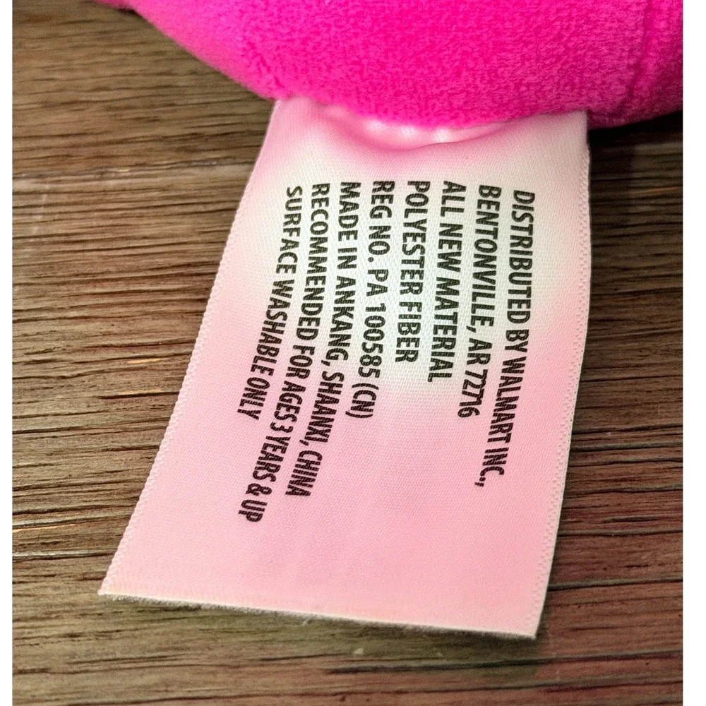 Gummy‎ Bear Hot Pink Plush set of 2 Stuffed Animal Pair Neon Pink